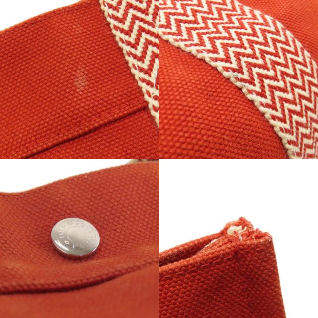 エルメス HERMES トートバッグ カンヌMM オレンジ HERMES エルメス カンヌMM トートバッグ キャンバス レディース [中古