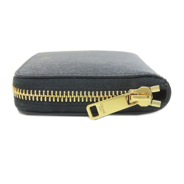 CELINE セリーヌ ロゴ 二つ折り財布（小銭入れあり） レザー  