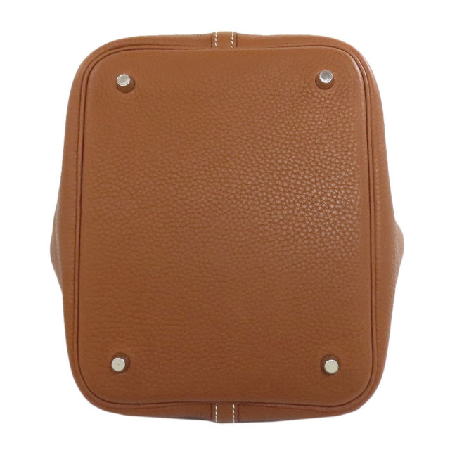 エルメス ハンドバッグ ピコタンロックMM ゴールド シルバー金具
