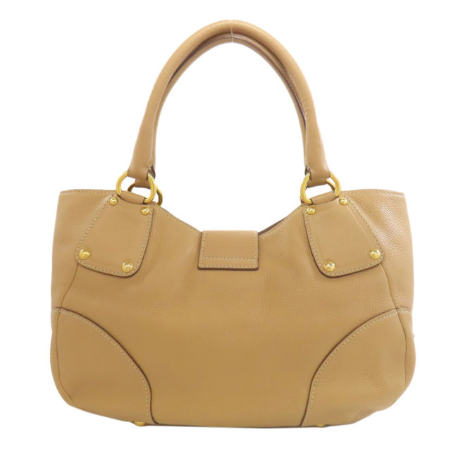 PRADA プラダ ロゴ ハンドバッグ レザー レディース [中古