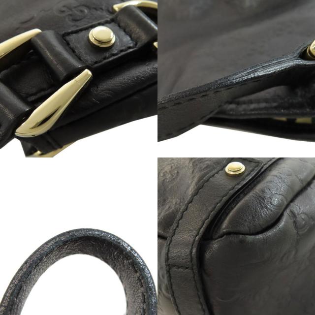 GUCCI グッチ 130736 GGシグネチャー シマ トートバッグ レザー