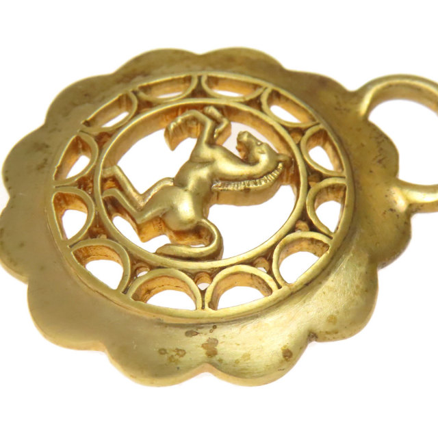 HERMES エルメス 馬モチーフ ペンダントトップ チャーム 金属製