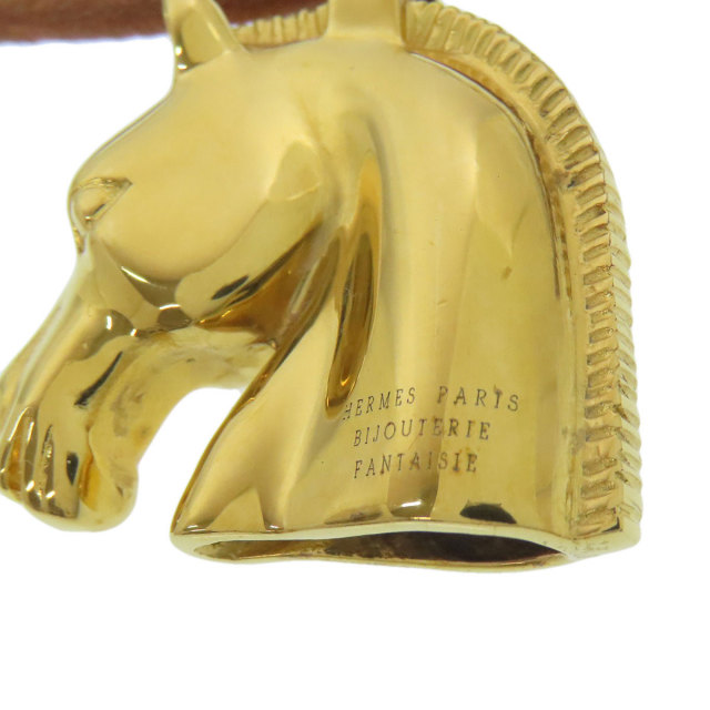 HERMES エルメス ヴィンテージ シュバルホース ネックレス GP