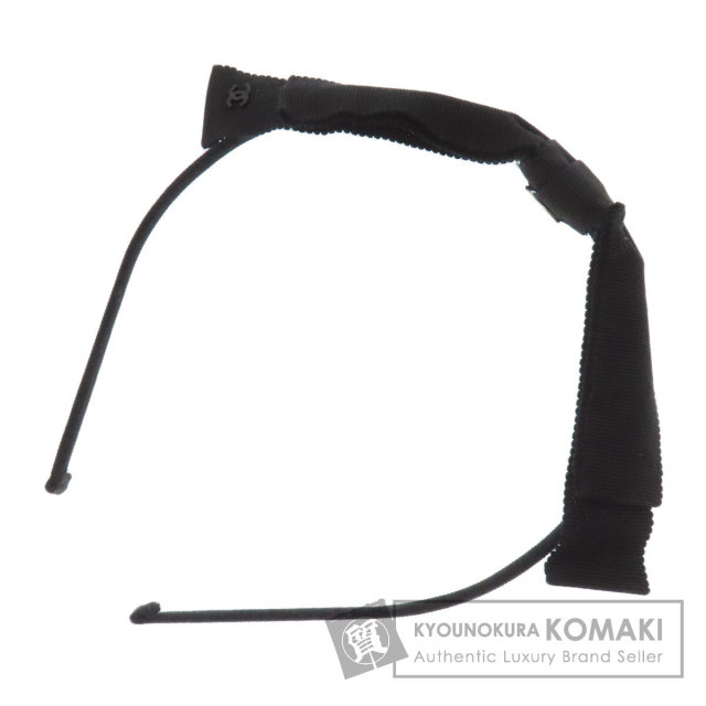 シャネル ヘアアクセサリー カチューシャ リボン ココマーク