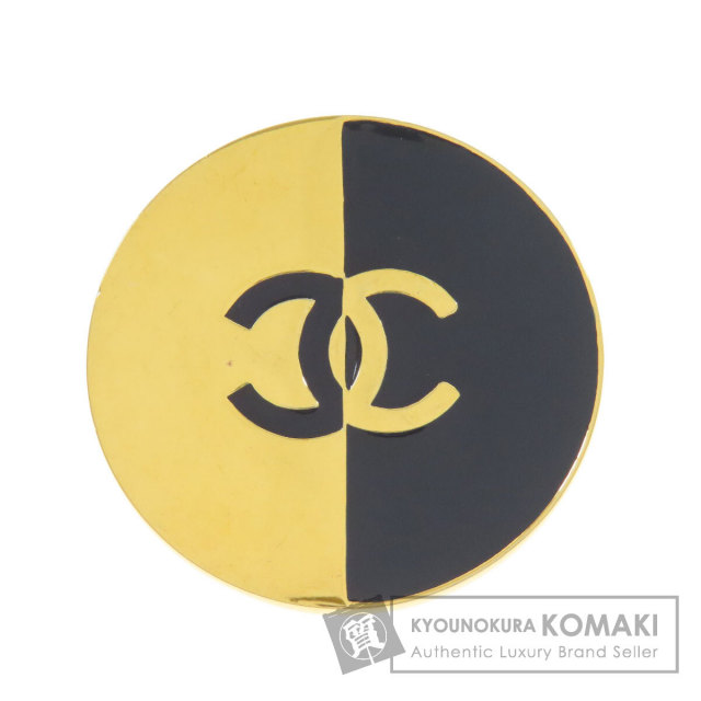 CHANEL シャネル ココマーク ブローチ 金属製/レザー レディース