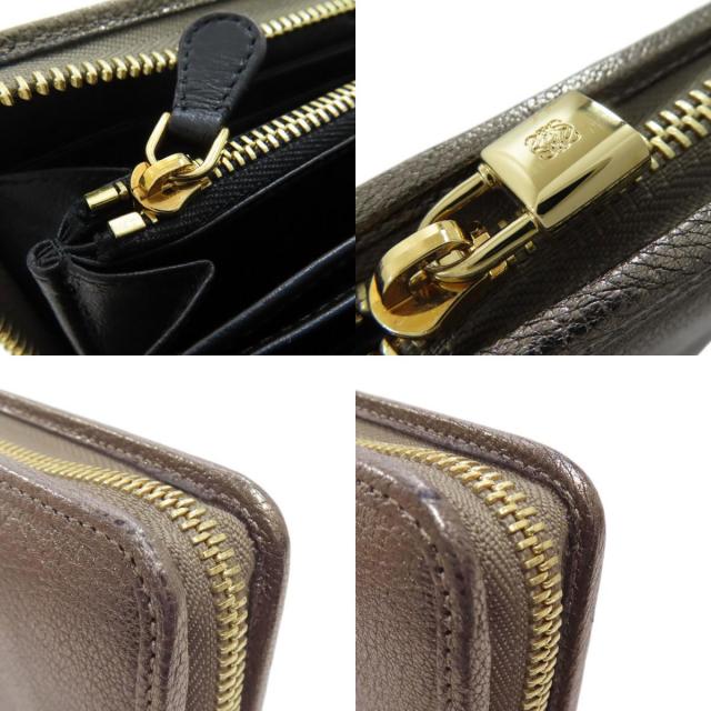 【ロエベ☆LOEWE】 長財布 ラウンドファスナー レザー ゴールドシルバー系 楽天市場】ロエベ 長財布 ラウンドファスナー（カラーゴールド