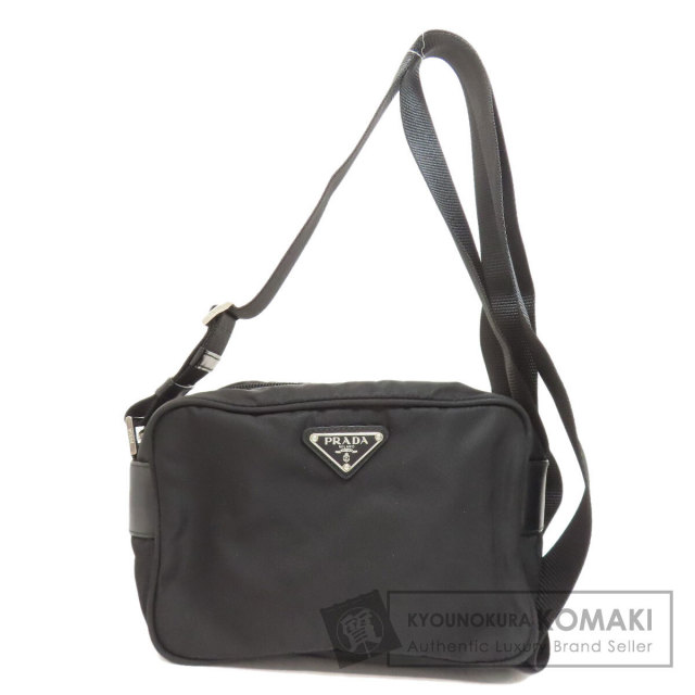 PRADA プラダ ロゴ金具 ショルダーバッグ ナイロン素材 レディース  