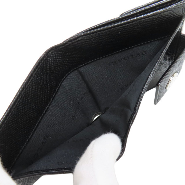 BVLGARI ブルガリ Wホックサイフ 二つ折り財布（小銭入れあり） レザー  