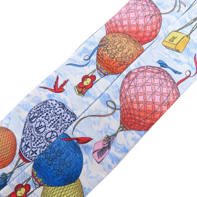 LOUIS VUITTON ルイヴィトン 総柄 街並み柄 スカーフ カシミヤ シルク  