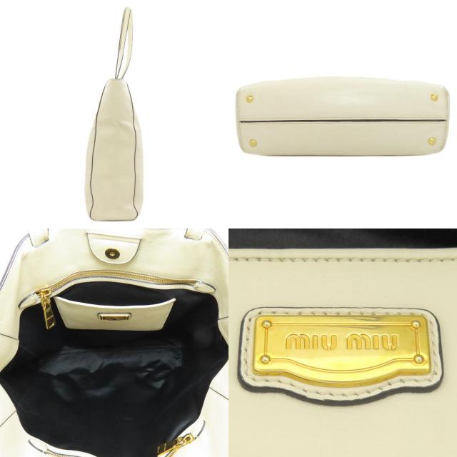 国内買付【MIU MIU】レザー トートバッグ (MiuMiu/トートバッグ