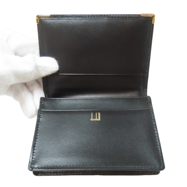 Dunhill ダンヒル ロゴ カードケース レザー レディース [中古  