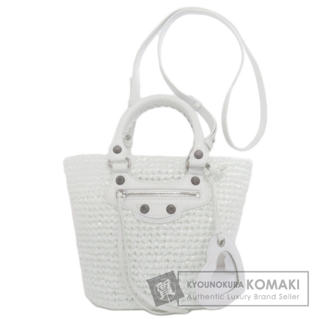 BALENCIAGA バレンシアガ 286370 カゴバッグ トートバッグ ストロー