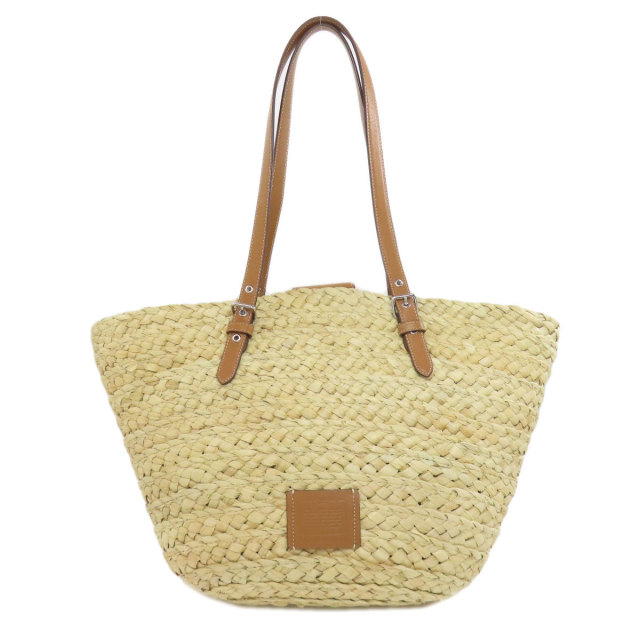 COACH コーチ CJ518 カゴバッグ トートバッグ ラフィア レディース