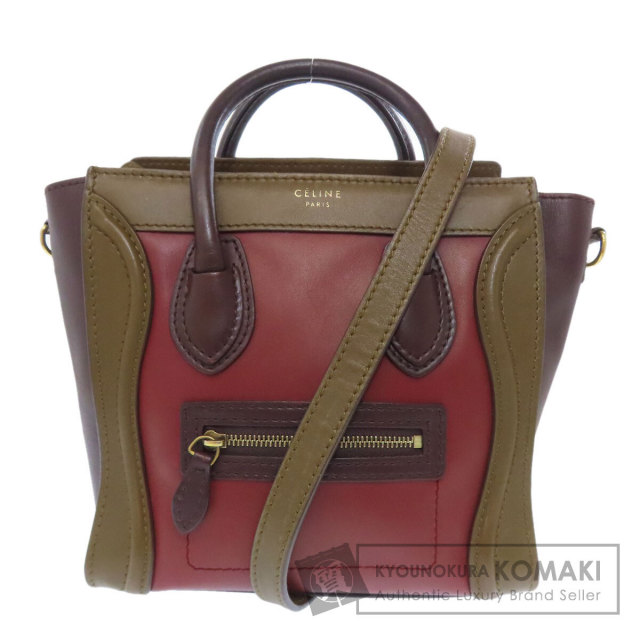 CELINE セリーヌ ナノ ベルトバッグ 2WAY ハンドバッグ カーフ