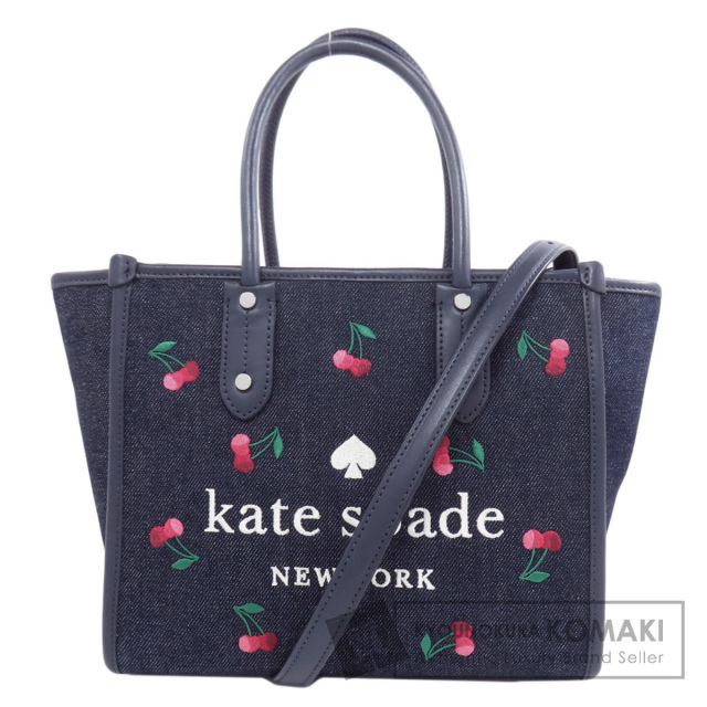 kate spade ケイトスペード ロゴ金具 バイカラー トートバッグ