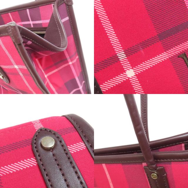 ケイトスペード kate spade  チェック柄  トートバッグ キャンバス レディース  中古 kate spade ケイトスペード チェック柄 トートバッグ キャンバス