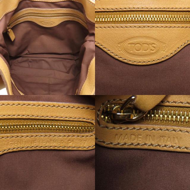 トッズ TODS  ロゴ  ショルダーバッグ レザー レディース  中古 TODS トッズ ロゴ ショルダーバッグ レザー レディース [中古