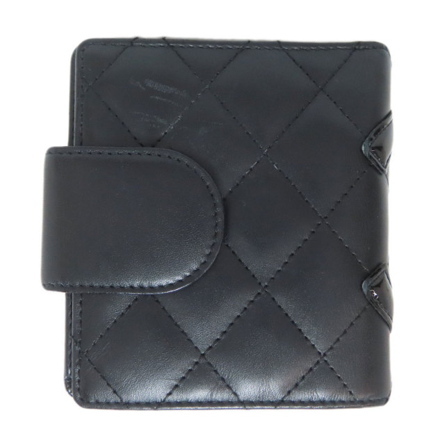 CHANEL シャネル カンボンライン 二つ折り財布（小銭入れあり  