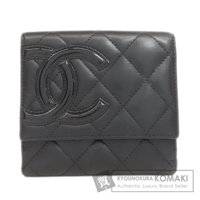 CHANEL シャネル カンボンライン 二つ折り財布（小銭入れあり  