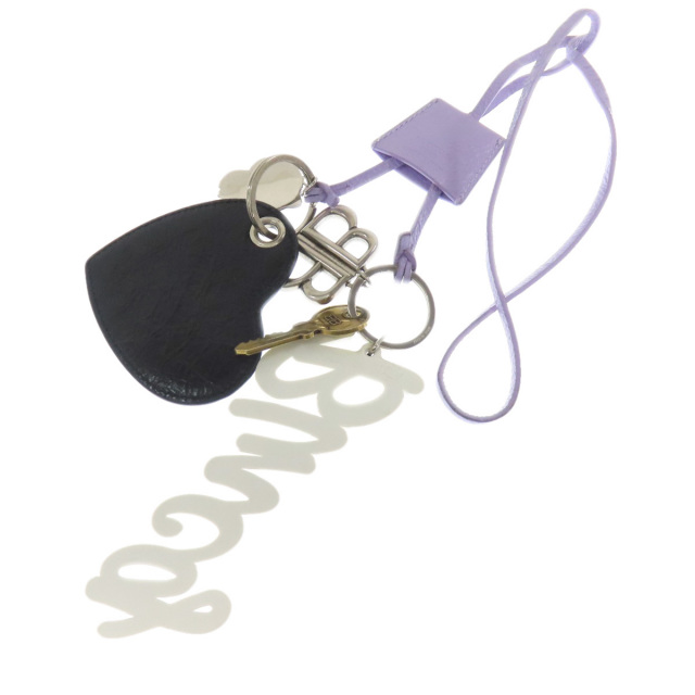 BALENCIAGA バレンシアガ ロゴ ミラー付きチャーム キーホルダー