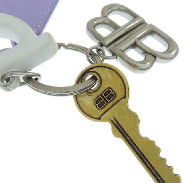 バレンシアガ キーホルダー ロゴ ミラー付きチャーム