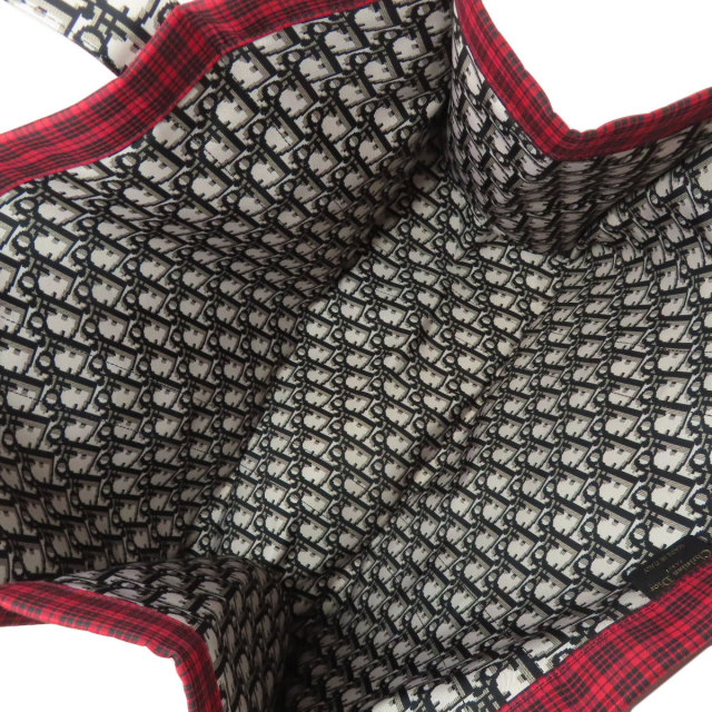 CHRISTIAN DIOR クリスチャンディオール チェック柄 トート