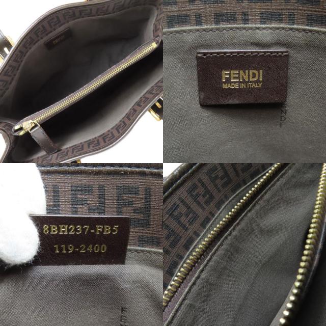 FENDI フェンディ ズッカ柄 ハンドバッグ PVC レディース [中古  