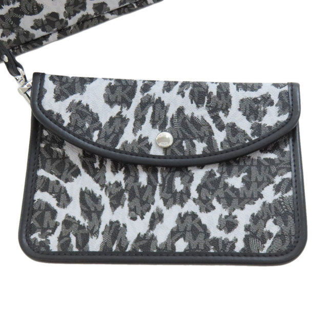新品同様 マイケルコース PVC×レザーMKシグネチャー柄 バケットハンドバッグ Michael Kors マイケルコース MKシグネチャー 2WAY ハンドバッグ