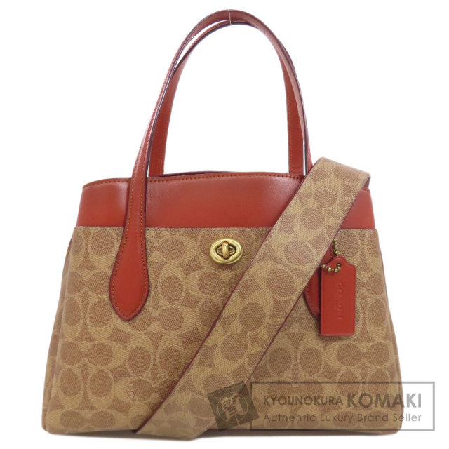 COACH コーチ シグネチャー 2WAY ビジネスバッグ レザー