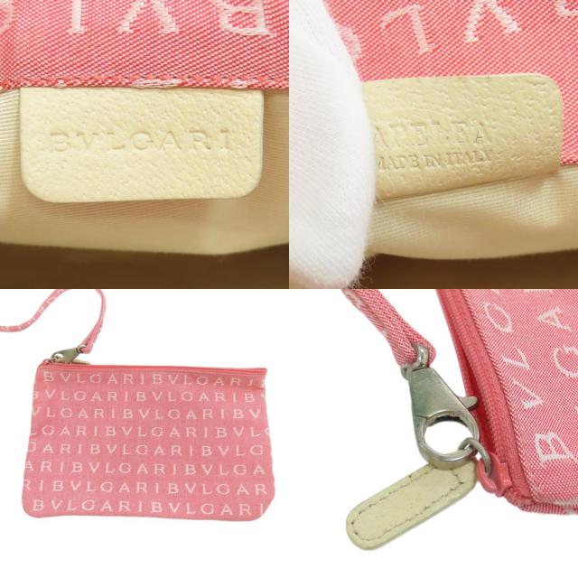 ◆BVLGARI◆ ハンド.トートバッグ ロゴマニア ピンク ブルガリ BVLGARI ブルガリ ロゴマニア ハンドバッグ ミニ トートバッグ