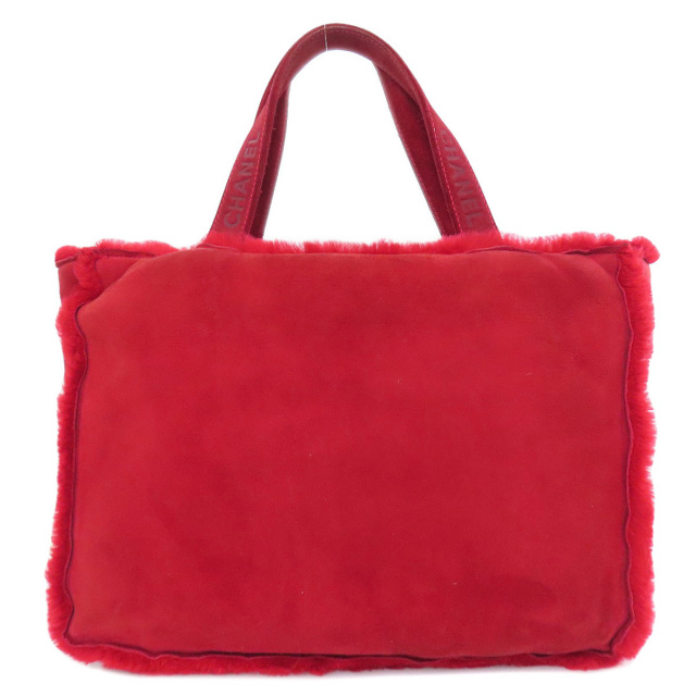 CHANEL ムートンバッグ CHANEL シャネル ロゴ トートバッグ ムートン レディース [中古