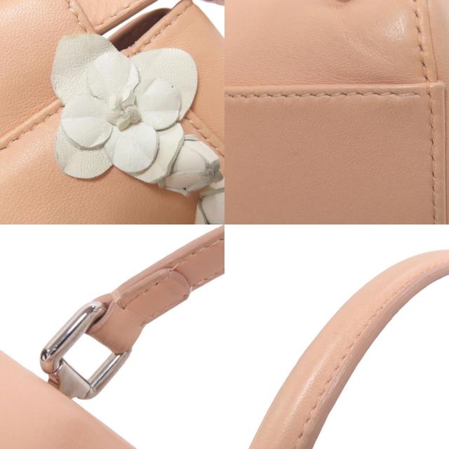 正規品　フェンディ　ピーカブー　ミニ レザー フラワー 　ショルダーバッグ FENDI フェンディ ピーカブーミニ フラワー 2WAY ハンドバッグ