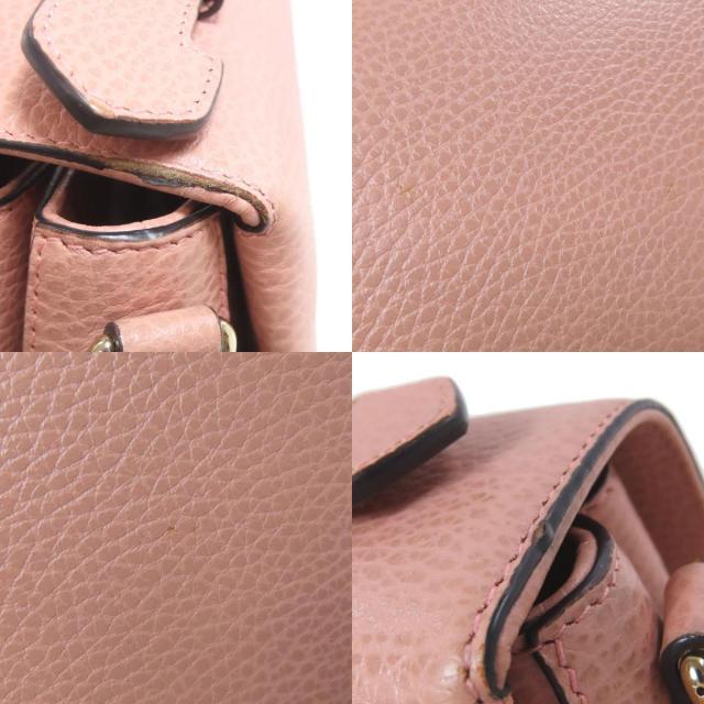 美品 GUCCIグッチインターロッキングG ピンク  2WAYチェーンショルダー GUCCIインターロッキングG ピンクベージュ 2WAYチェーン
