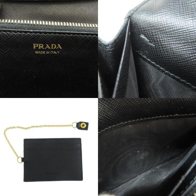 PRADA プラダ ロゴ 長財布（小銭入れあり） サフィアーノ レディース