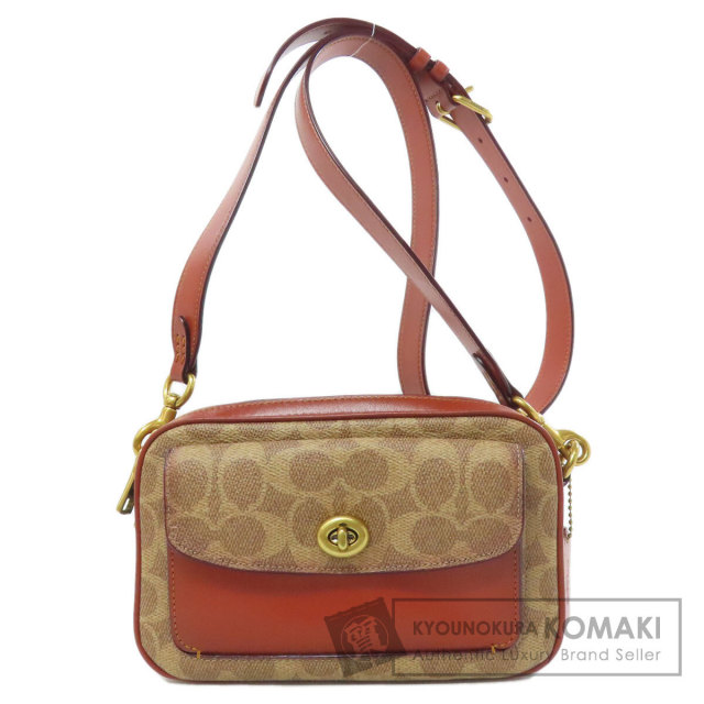 COACH コーチ C0694 シグネチャー ショルダーバッグ PVC