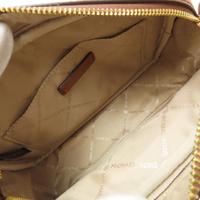 新品未使用　MICHAEL KORS　ショルダーバッグ　レザー　金ロゴ Michael Kors マイケルコース ロゴ ショルダーバッグ レザー