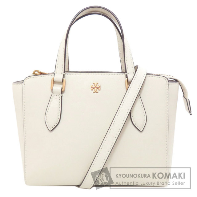【新品】Tory Burch ホワイトレザーハンドバッグ Tory Burch トリーバーチ 2WAY ハンドバッグ レザー レディース