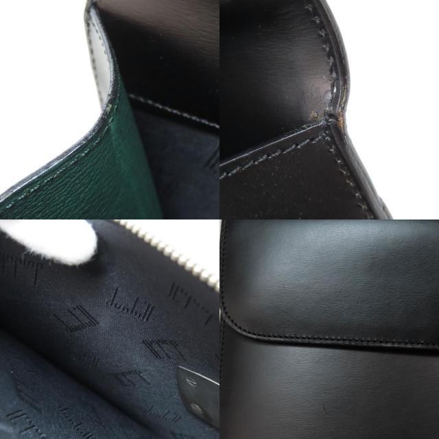 dunhill ダンヒル☆シボ革 ロゴ刻印 ビジネスバッグ オールレザー 黒 dunhill Dunhill ダンヒル ショルダーバッグ 1893 ハーネス