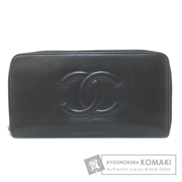 シャネル CHANEL サテン　ココマーク CCロゴ ブラック 黒 シャネルChanelココマーク ラウンドブラックパテントA9194626739238