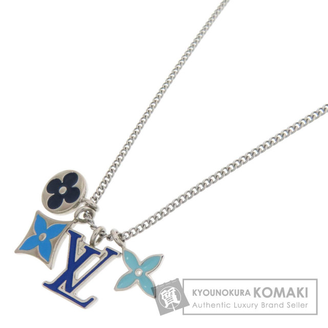 ルイヴィトン ネックレス モノグラム ペンダント・LV インスティンクト エナメル