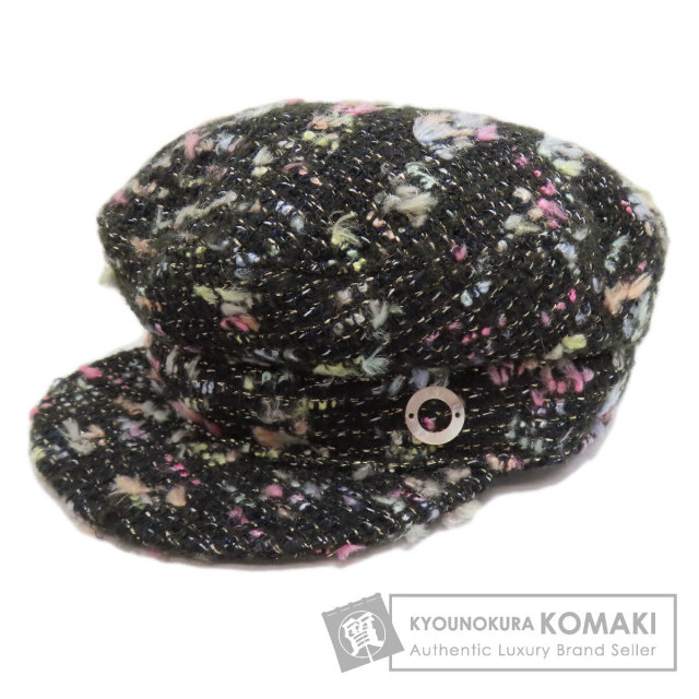 CHANEL シャネル　ツイードキャスケット　レア　Ｌサイズ CHANEL シャネル キャスケット 帽子 ツィード レディース [中古