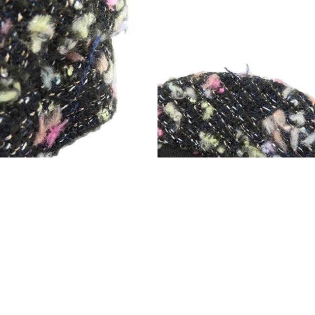 CHANEL シャネル キャスケット 帽子 ツィード レディース [中古