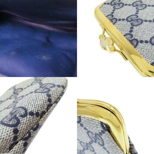 GUCCI グッチ GG がま口財布 アクセサリーポーチ カーフ レディース  