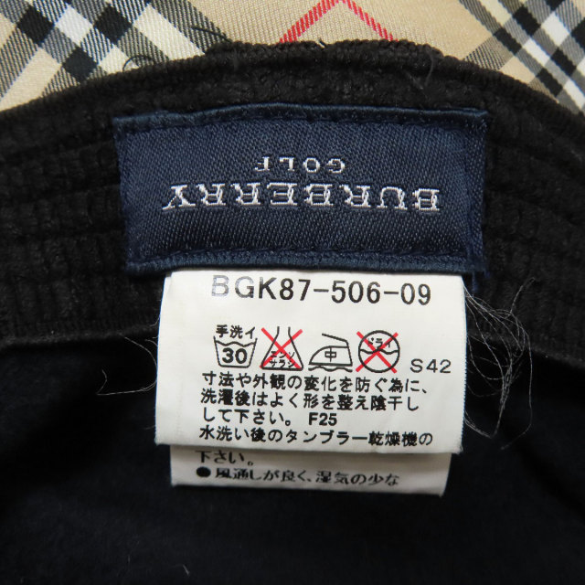 BURBERRY バーバリー バケットハット 帽子 ポリエステル/ナイロン
