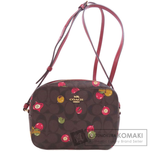 極美品 コーチ ショルダーバッグ カメラバッグ アニマル柄 PVC 斜め掛け COACH コーチ C6904 ミニ カメラバッグ ショルダーバッグ PVC