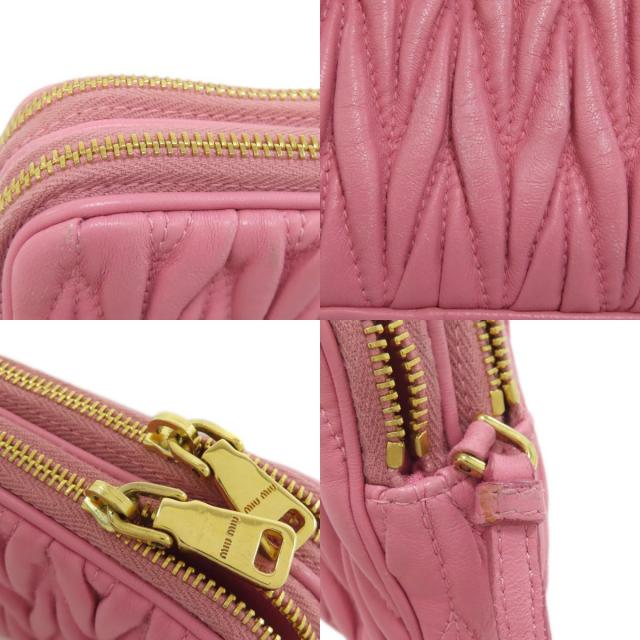 MIUMIU ミュウミュウ マテラッセ アクセサリーポーチ レザー  