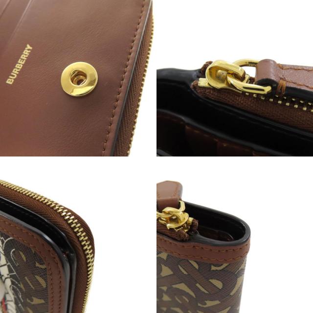 BURBERRY バーバリー TBロゴパターン 二つ折り財布（小銭入れあり  