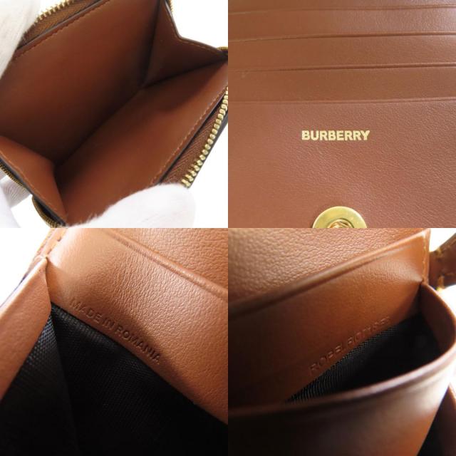 BURBERRY バーバリー TBロゴパターン 二つ折り財布（小銭入れあり  