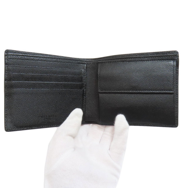 SAINT LAURENT サンローラン ロゴ 二つ折り財布（小銭入れあり  