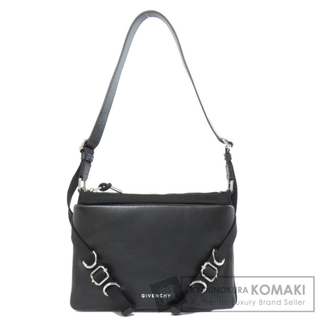 MCM エムシーエム ロゴ ショルダーバッグ レザー レディース